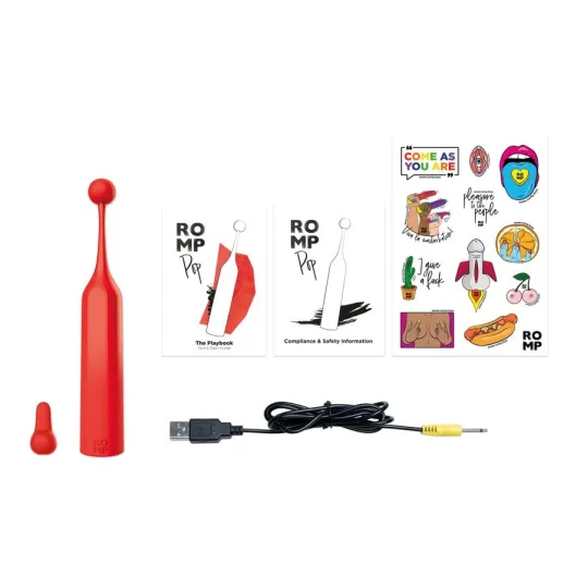 Клиторальный стимулятор Romp Pop красный