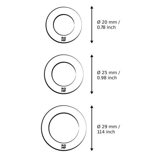 Набор эрекционных колец Romp Remix Trio фиолетовый