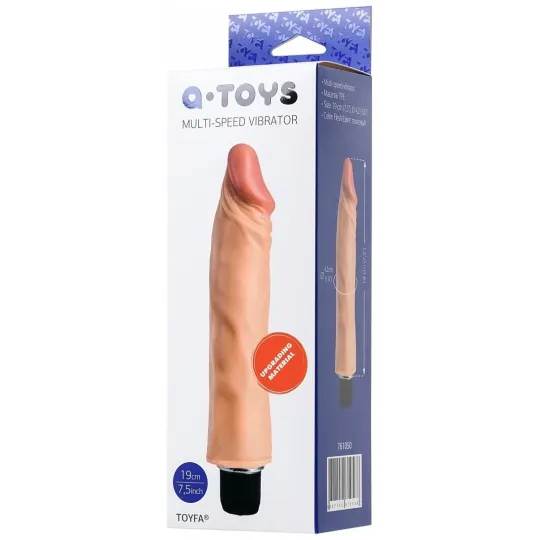 Реалистичный вибратор на присоске RealStick Elite, телесный, 19 см