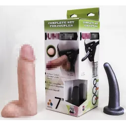 ТРУСИКИ С ДВУМЯ НАСАДКАМИ ДЛЯ СТРАПОНА  "UNI STRAP 7"