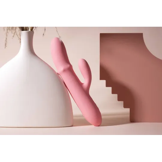 Mora Neo Интерактивный вибростимулятор-кролик с кольцом из бусин