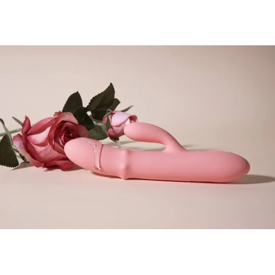 Mora Neo Интерактивный вибростимулятор-кролик с кольцом из бусин