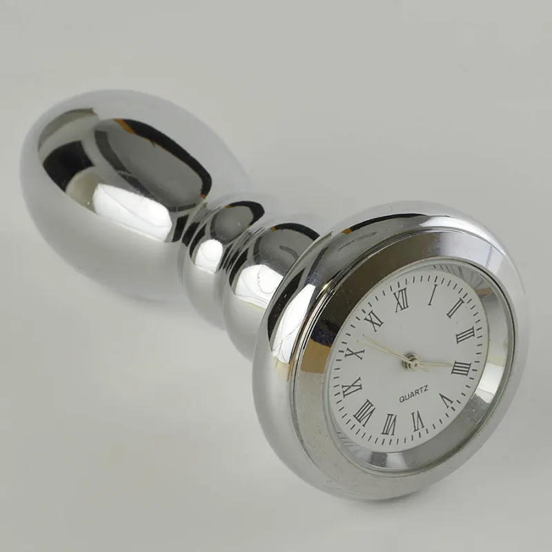 Пробка анальная с часиками Sex Time, d 26 мм