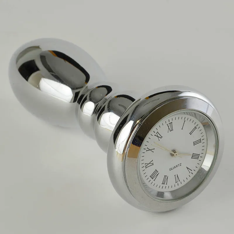 Пробка анальная с часиками Sex Time, d 26 мм