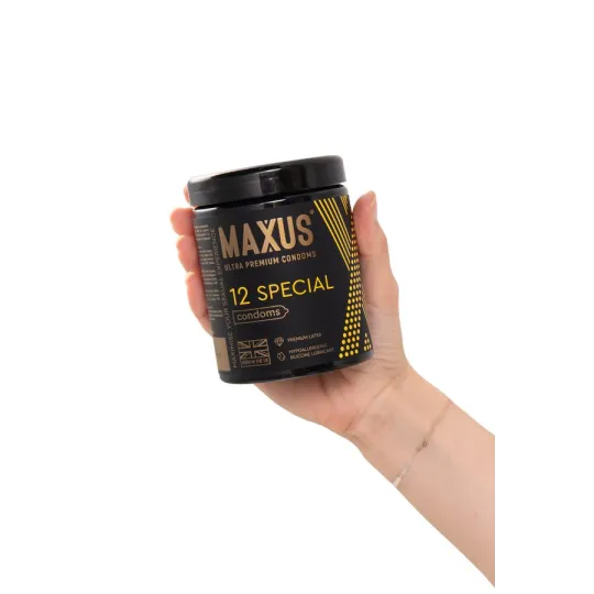 MAXUS Special, 12шт Презервативы текстурированные, точечно-ребристые X-Edition
