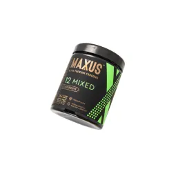 MAXUS Mixed, 12шт Презерв. гладк. и текстурир., микс трех видов X-Edition