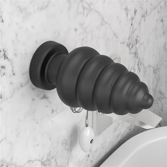 Анальная вибро пробка гигант с пультом "King Sized Vibrating Anal Cracker 7", Чёрный