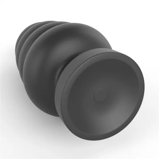 Анальная вибро пробка гигант с пультом "King Sized Vibrating Anal Cracker 7", Чёрный