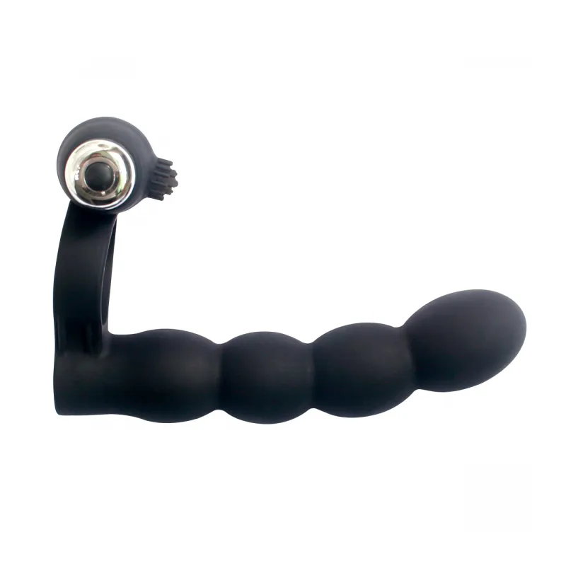 Вибронасадка Vander "Double Penetration Beads", Чёрный