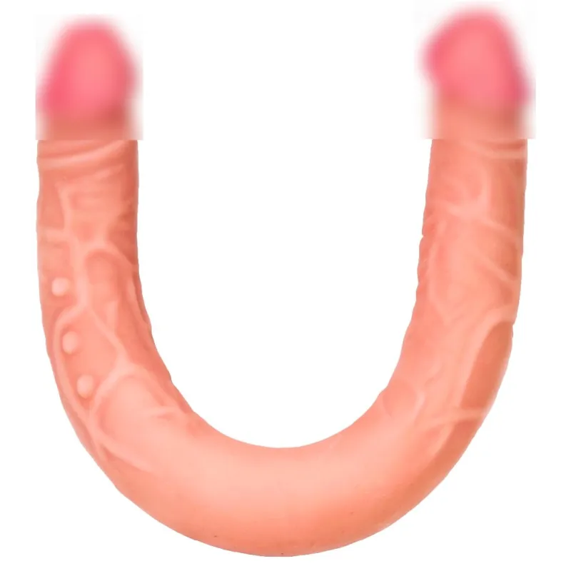 ФАЛЛОИМИТАТОР ДВУХСТОРОННИЙ L 470 мм, D 40 мм, киберкожа