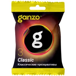 Классические презервативы «Ganzo Classic flow pack», 3 шт., 0701-055