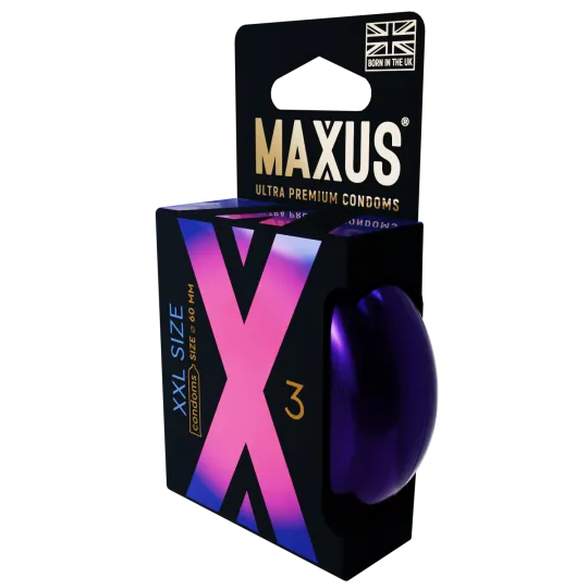 Презервативы MAXUS XXL, с увеличенным размером, 3 шт
