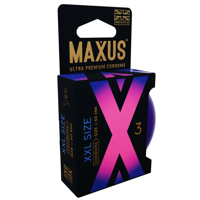 Презервативы MAXUS XXL, с увеличенным размером, 3 шт
