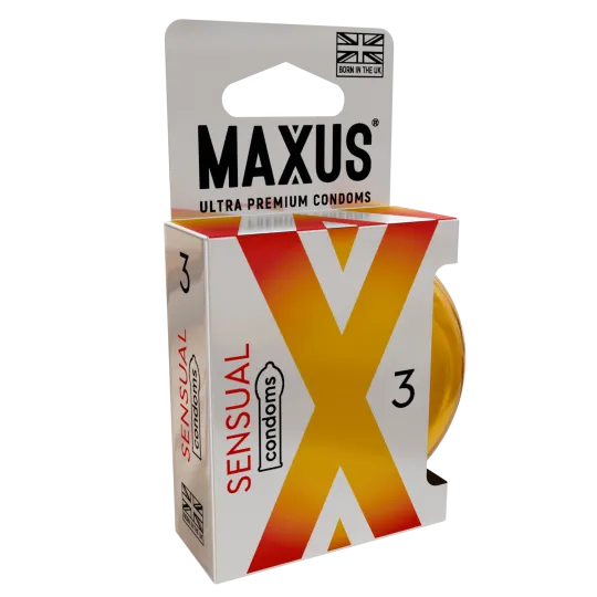 Презервативы MAXUS Sensual, анатомические, 3 шт