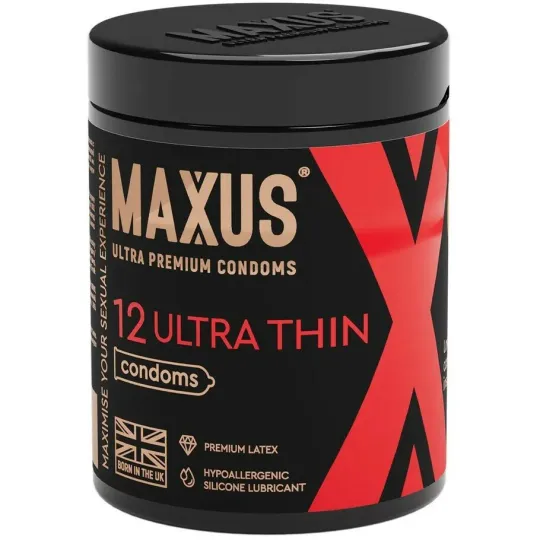 Презервативы Ультратонкие «Ultra Thin №12», 12 шт, Maxus