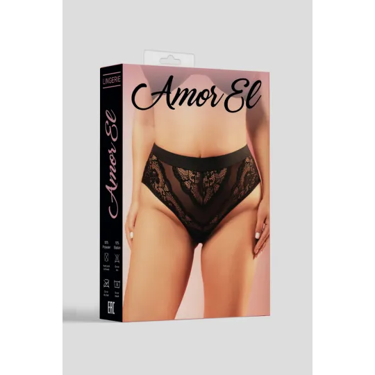 Черные трусики в размере Queen-Size