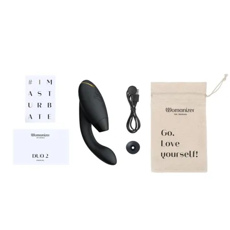 Бесконтактный клиторальный стимулятор Womanizer Duo 2 черный