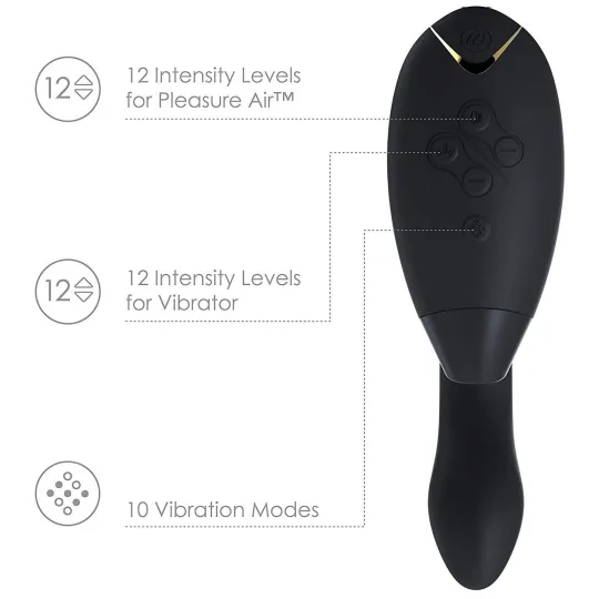 Бесконтактный клиторальный стимулятор Womanizer Duo 2 черный