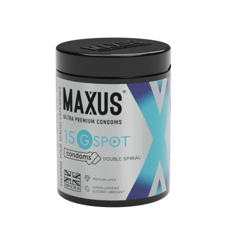 Презервативы MAXUS G spot, двойная спираль, 15 шт