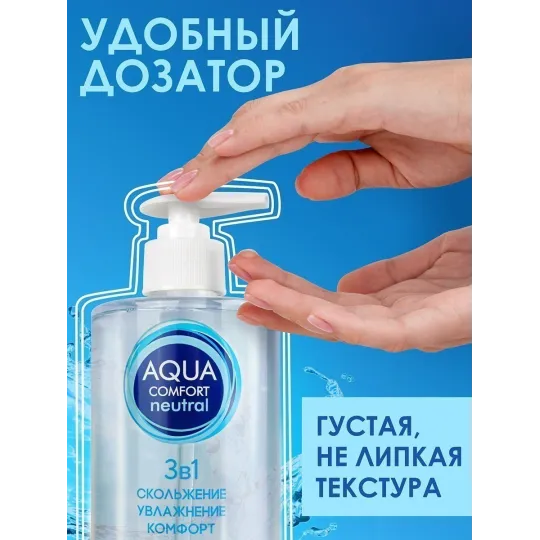 Лубрикант на водной основе AQUA COMFORT hot secret NEUTRAL 440 г