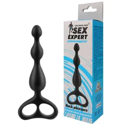 СТИМУЛЯТОР АНАЛЬНЫЙ цвет чёрный, L 125 мм D 18x23x30 мм