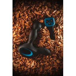 Стимулятор простаты Erotist Sixth с ротацией головки, силикон, черный, 14,5 см