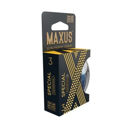 MAXUS AIR Special, 3 шт. Презервативы точечно-ребристые. X-edition