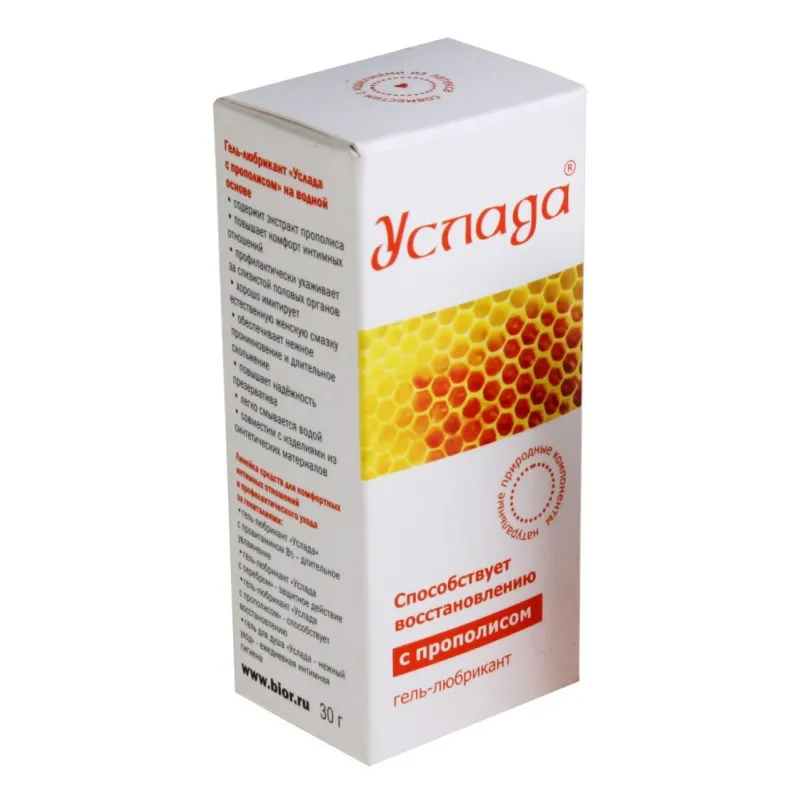 Гель-любрикант "Услада с прополисом" 30г