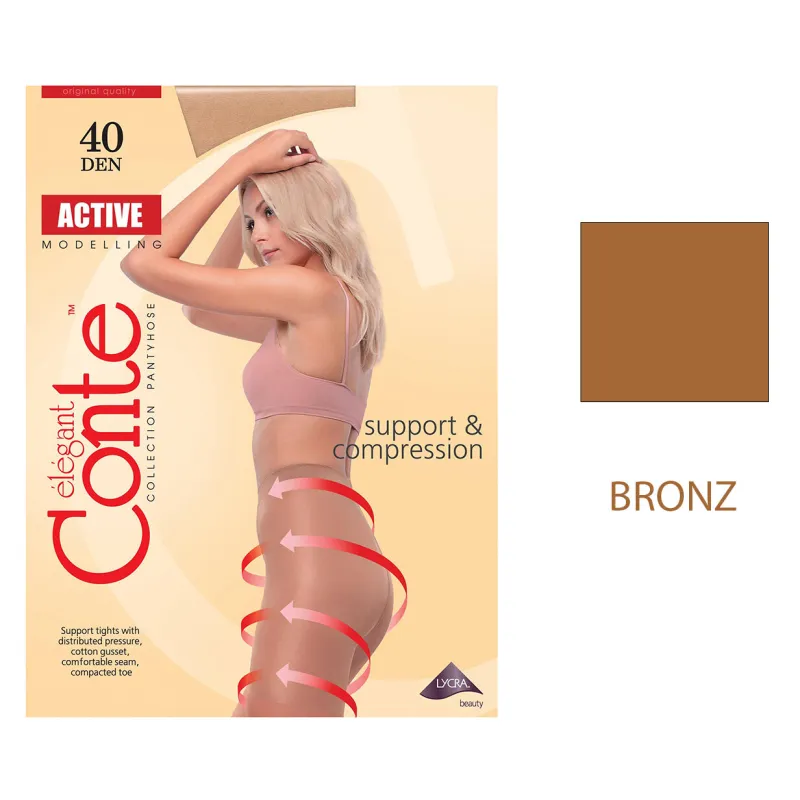 Колготки Conte Active 40 den, р.6 бронз
