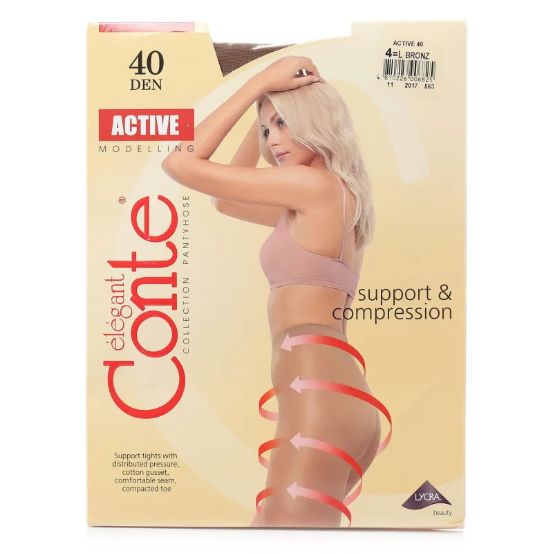 Колготки Conte Active 40 den, р.6 бронз