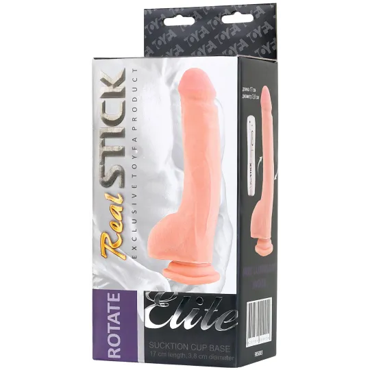 Фаллоимитатор с вращением, 17 см 985003