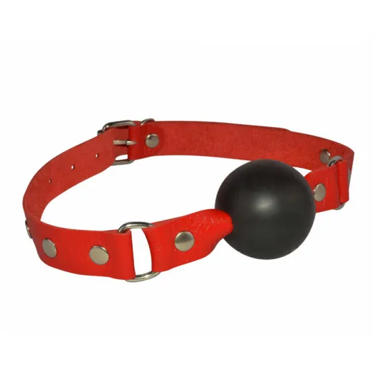 Кляп с красным ремешком 3091-2