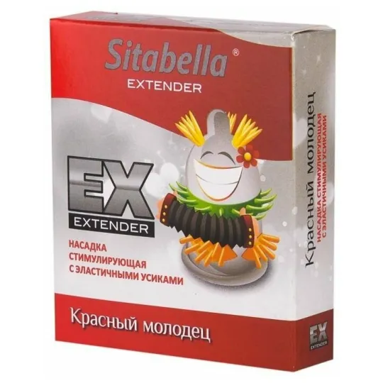 Насадка стимулирующая Sitabella EXTAZ Красный молодец