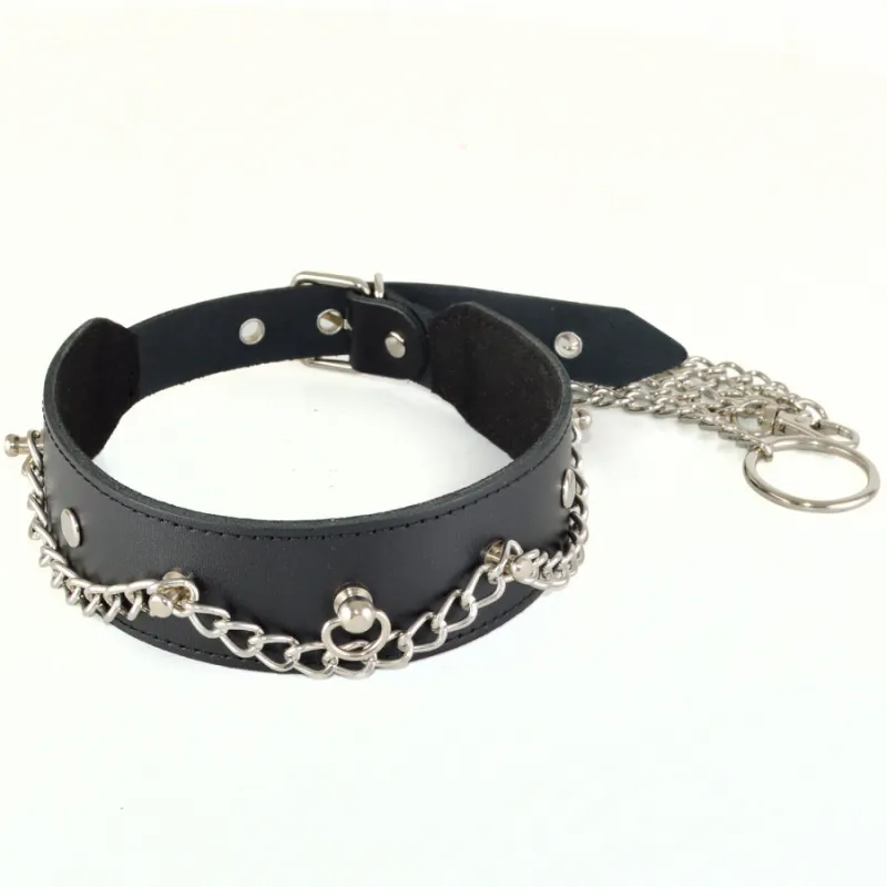 Ошейник с цепью