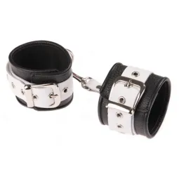 3052-13 Наручники черно-белые