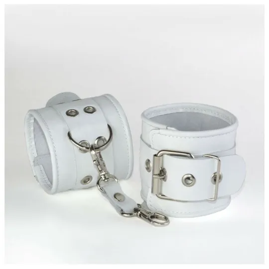 3052-3 Наручники белого цвета