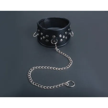 Ошейник широкий, чёрного цвета