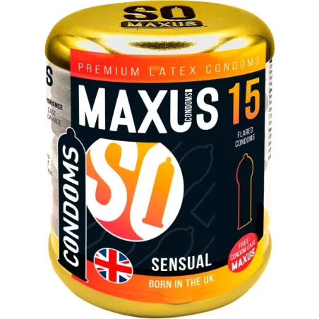 Презервативы «Maxus Sensual», анатомические, 15 шт.