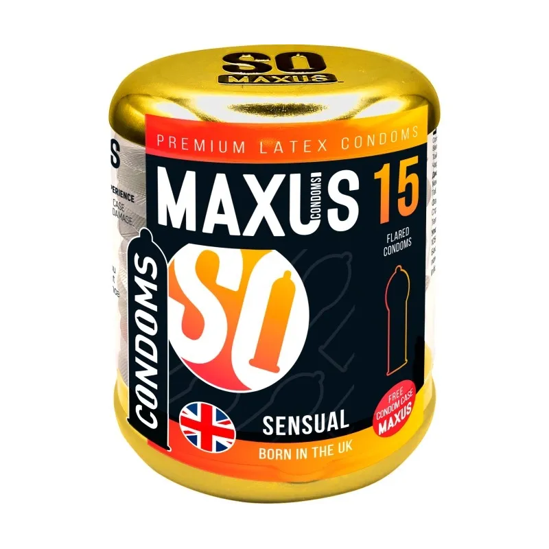 Презервативы «Maxus Sensual», анатомические, 15 шт.