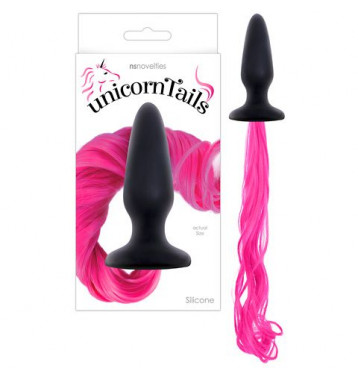 Unicorn Tails - Pink Анальная пробка с розовым хвостом