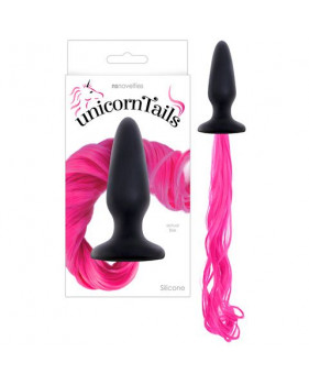 Unicorn Tails - Pink Анальная пробка с розовым хвостом