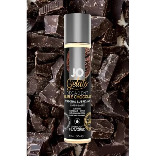 Вкусовой лубрикант "Яркий вкус двойного шоколада" / Gelato Decadent Double Chocolate 1oz - 30 мл.
