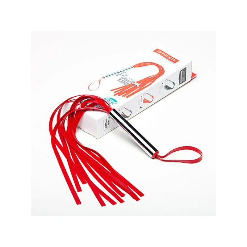 Плеть Мини с шариками латексная красная