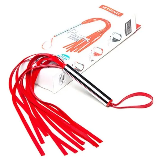 Плеть Мини с шариками латексная красная