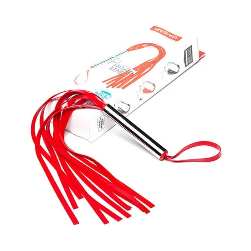 Плеть Мини с шариками латексная красная