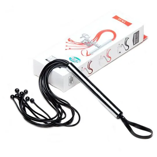 Плеть Мини с шариками латексная красная