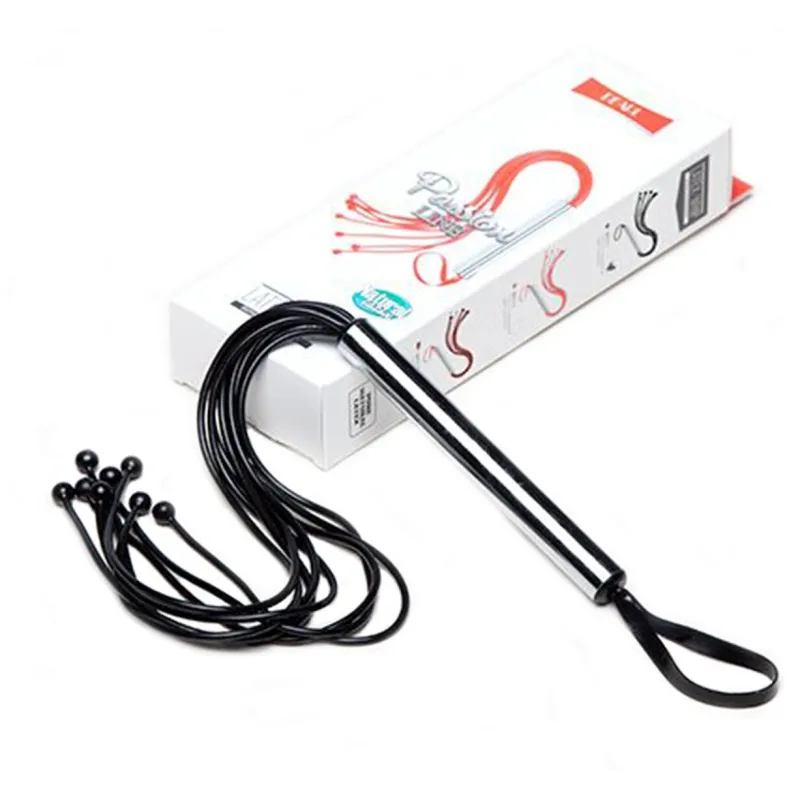 Плеть Мини с шариками латексная красная