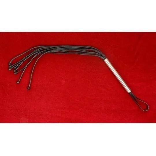 Плеть Мини с шариками латексная красная