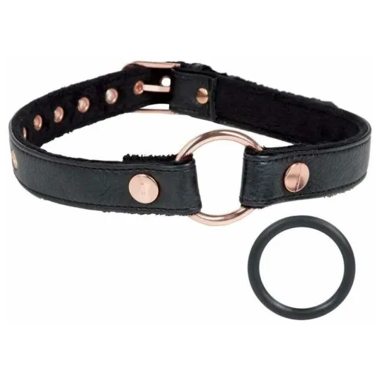 Кляп открытый с кольцом Entice Open Mouth Gag черный