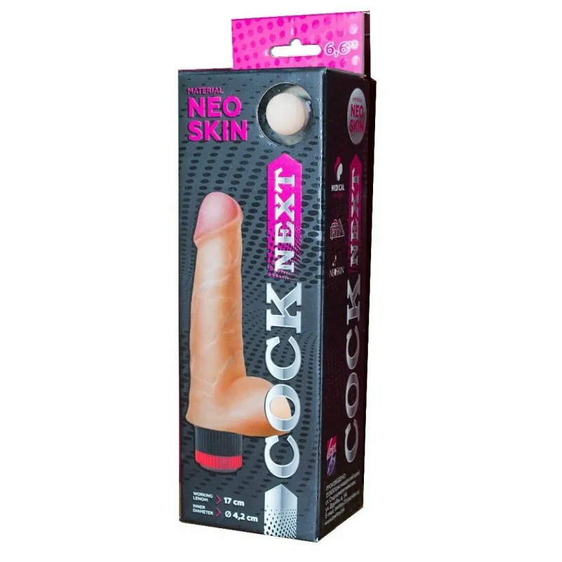 ВИБРАТОР РЕАЛИСТИК " COCK NEXT" L 170 мм D 42 мм, киберкожа